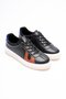 Women's Genuine Leather Black Tan Blue Sports Shoes Sneakers Casper - 2