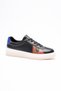 Women's Genuine Leather Black Tan Blue Sports Shoes Sneakers Casper - 4