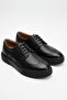 Black 100% Genuine Leather Ultra Comfortable Men's Casual Shoes Luass27Al0048 - 4