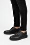 Black 100% Genuine Leather Ultra Comfortable Men's Casual Shoes Luass27Al0048 - 3