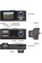 MUNTAQI 3 Channel Dash Cam Front and Rear with Interior – 1080P Full HD Car Camera with Night Visi - 5
