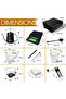 V60 Pour Over Coffee Maker Set Portable Coffee Kit with Kettle Scale and Thermometer - 4