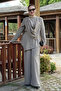 Women's Mink Shawl Collar Tunic Pants Set