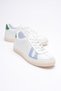 Women's Genuine Leather White Blue Green Sports Shoes Sneakers Casper