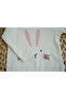 Rabbit White Baby Girl Romper - 2