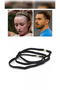 6 Pcs Unisex Athlete Hair Band Thin Yoga Band Athlete Band Black Rubber Hair Band - 2