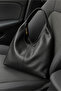 Women's Loose Soft-Textured Large Black Shoulder and Tote Bag