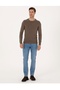 Basic Crew Neck Slim Fit Knit Sweater - 2