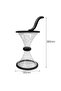 Interesting transparent money saving piggy bank in fun funnel shape - 5