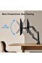 ® Dual Monitor Arm with Gas Spring Monitor Mount Desk Mount Tilt Angle for 10-32 Inch - 2