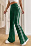 High-Waisted Side-Striped Flared Women's Leggings - 6