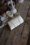 Women's Gold Leather Metal Handle Detailed Hand & Shoulder Bag - 3