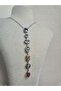 Non-Tarnish Steel Stone Y Necklace