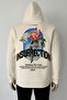 Printed Unisex White Basic Sweatshirt Hoodie - 2