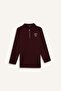 100% Cotton Polo Collar Embroidered Half Zipper Sweatshirt Tunic G1312Ax25Au