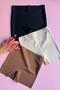 High Waist 3-Pack Black, Tan, and Brown Color Seamless Mini Women's Shapewear Tights with Non-Slip Silicone Band