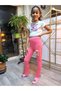 Girl's Tights Winter Cotton Elastic Waist Teddy Bear Pink - 6
