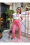 Girl's Tights Winter Ribbed Cotton Elastic Waist Ballerina Pink - 3