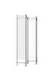 4-Panel Room Divider White 160x220 cm Fabric - 4