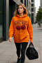 Cherries Patterned Hooded Printed Women's Sweatshirt Oversize Long Sleeve Sweat - 2