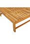 Sun Lounger with Dark Grey Cushion and Pillow Solid Wood Acacia - 8
