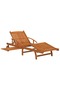 Sun Loungers 2 pcs Solid Wood Acacia - 4