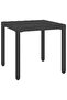 Sun Loungers 2 pcs with Table Poly Rattan Black - 8