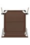 Folding Sun Lounger with Roof Aluminium and Textilene Brown - 7