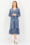 Women Paisley Print Midi Dress, Multicolor