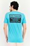 x Project Rock Men Loose Fit Short Sleeve Training T-Shirt, Aqua Green - 4