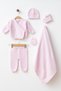 Baby Knitwear 6-Piece Newborn Hospital Discharge Set with Blanket Yk63325