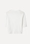 Women's Off-White 3/4 Sleeve Crew Neck T-Shirt - 2