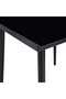 Garden Dining Table Black 200x100x74 cm Steel and Glass - 4