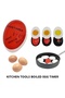Egg Cooking Timer Gauge Boiling Consistency Indicator Practical Kitchen Gadget with Scale - 7