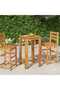 Garden Bar Table 60x60x105 cm Solid Wood Acacia