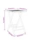 Folding Garden Table 55x55x75 cm Bamboo - 7