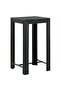 Garden Bar Table Black 60.5x60.5x110.5 cm Poly Rattan