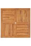 Garden Dining Table 110x110x75 cm Solid Wood Teak - 4