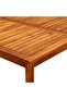 Garden Coffee Table 110x110x45 cm Solid Acacia Wood - 5