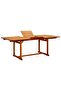 Garden Dining Table (150-200)x100x75 cm Solid Acacia Wood