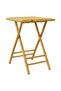 Folding Garden Table 55x55x75 cm Bamboo - 5