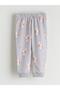 Rabbit Printed Baby Girl Sweatshirt and Sweatpants (W5) - 6