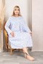 Large Size Loose Fit Winter Fleece-Lined Cotton Mother's Nightgown (Suitable up to 130 Kilos) - 4