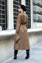 Tied Trench Coat with Bag Gift - 3