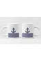 Sailor Themed Anchor and Line Design Gift Printed Mug - 3