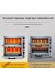 oBlosdh 14'' Electric Pizza Oven Countertop Commercial Stainless Steel Pizza Roaster Temperature Adj - 4