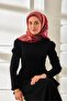 Tivil Silk Scarf Ist 11484 - 26 Pomegranate Flower Striped Pattern - 2