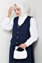 Double Gabardine Vest Skirt Set 1400 - Navy Blue - 2