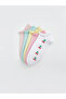 Lcw kids white patterned girl's booties socks 5-pack - 2