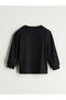 Black Crew Neck Printed Boy's T-Shirt - 4